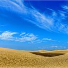 Spuren im Sand der Dünen von Playa del Inglés ...