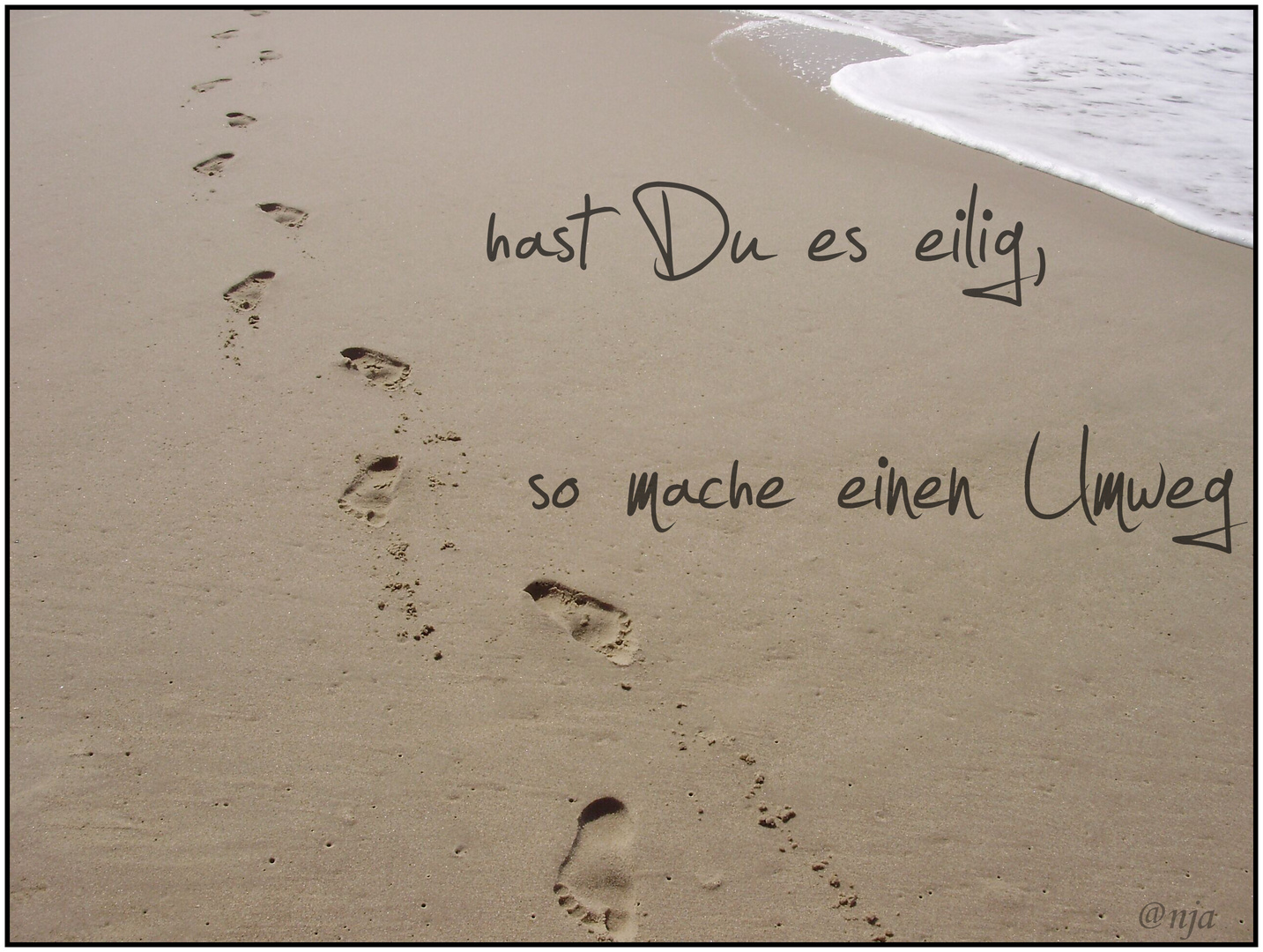 Spuren im Sand