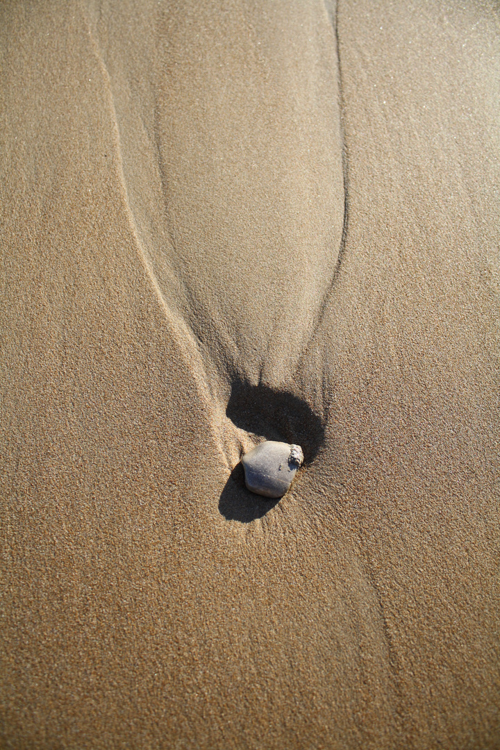 Spuren im Sand.