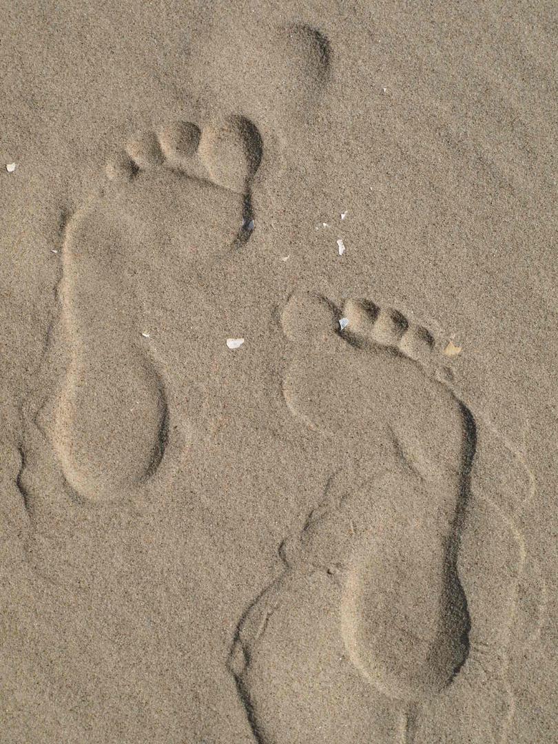 Spuren im Sand ( ostsee )