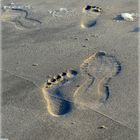 Spuren im Sand verwehen, Spuren im Herzen bleiben.