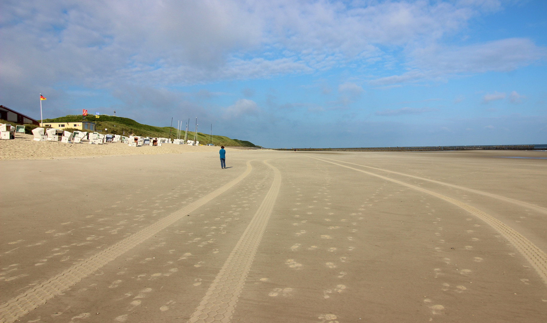 Spuren im Sand von Wangerooge
