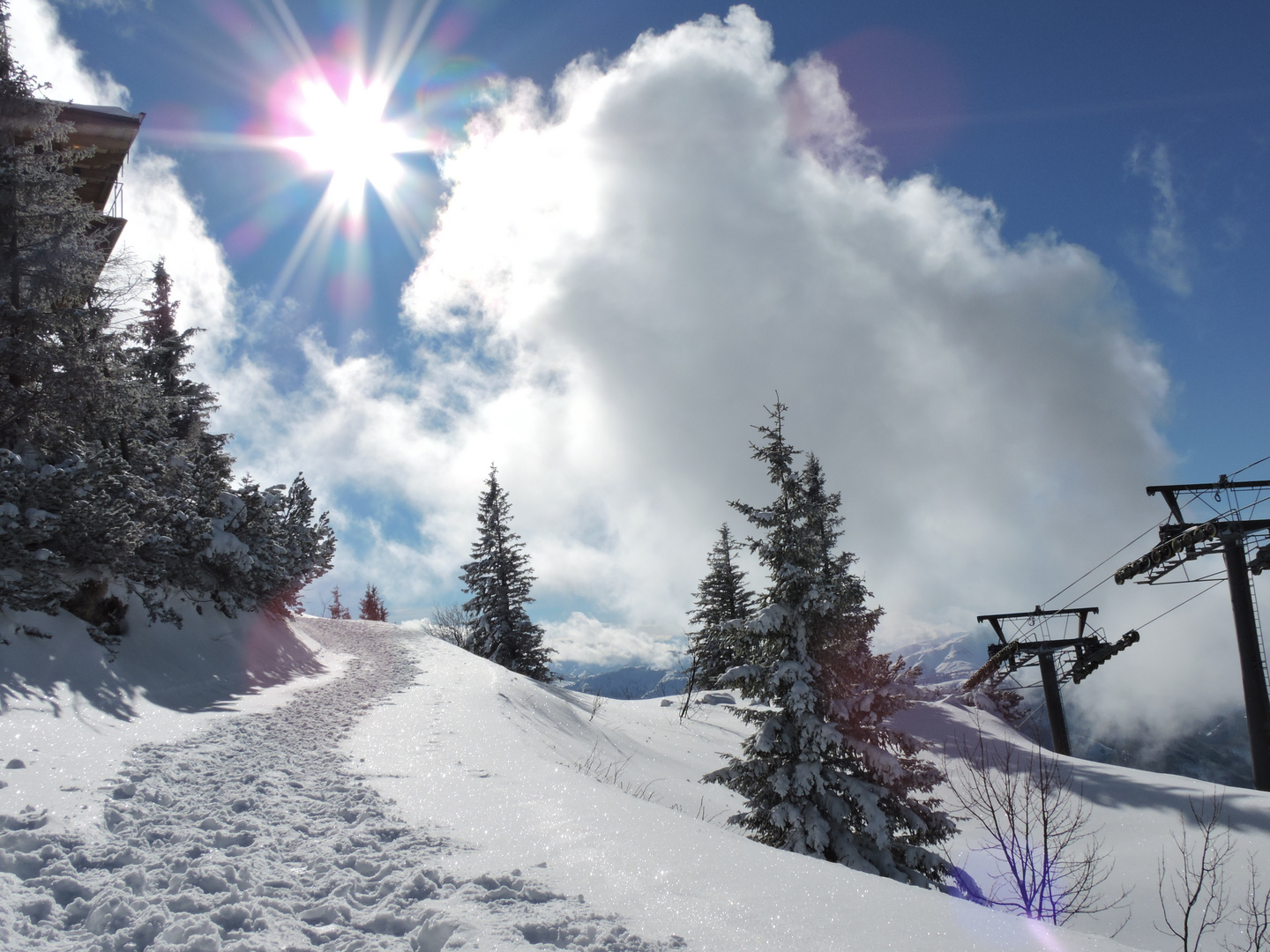 Spuren im Schnee