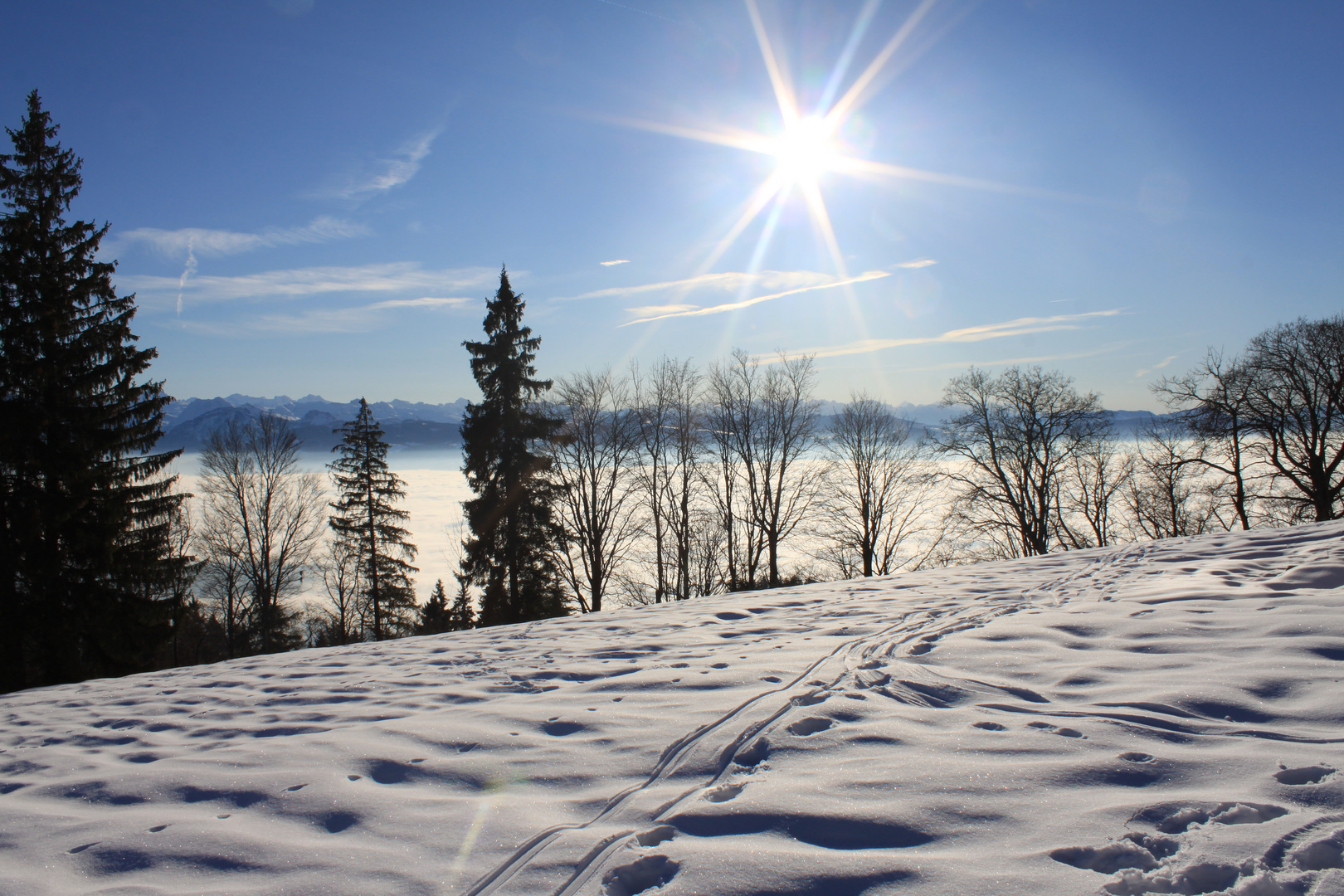 Spuren im Schnee