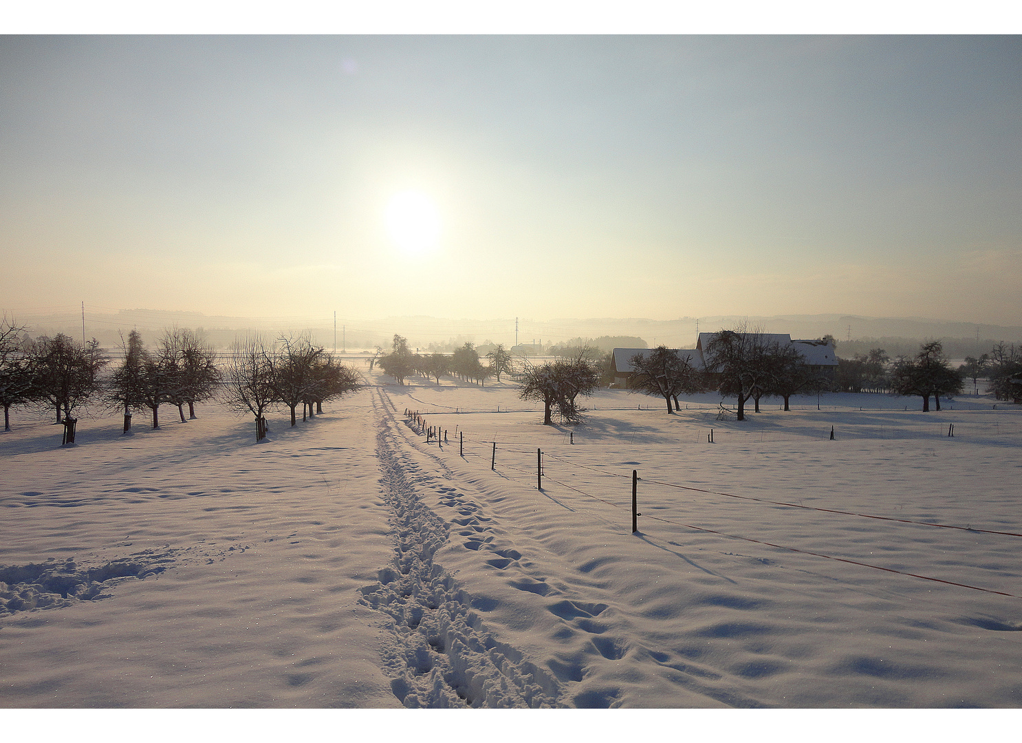 Spuren im Schnee