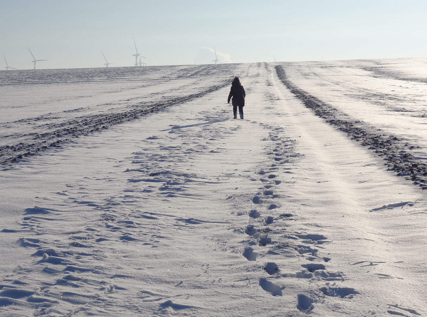 Spuren im Schnee