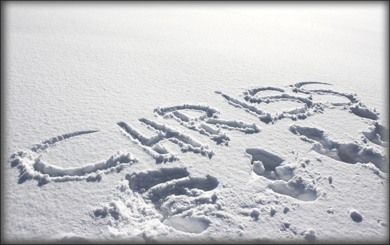 Spuren im Schnee