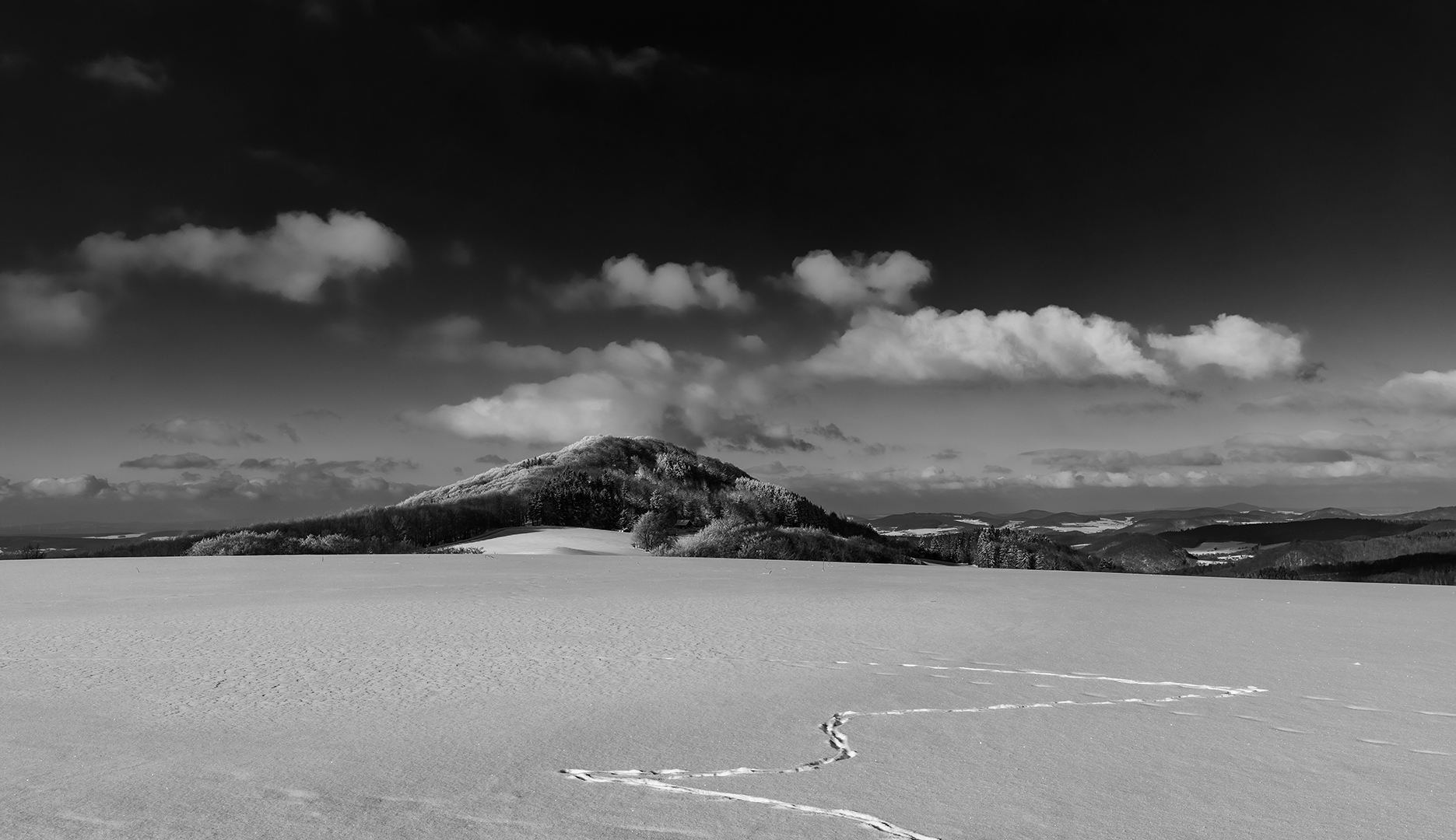 Spuren im Schnee