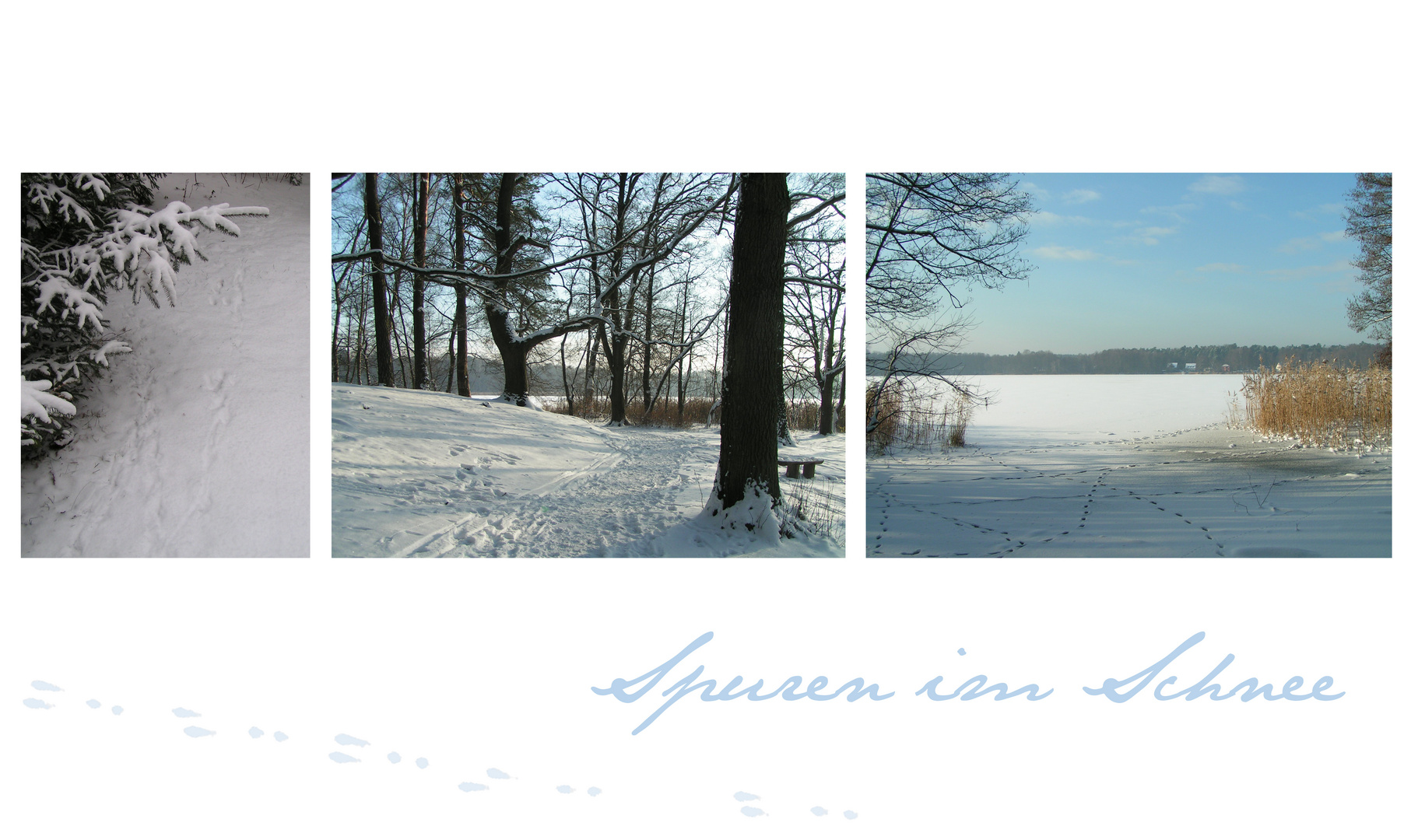 Spuren im Schnee