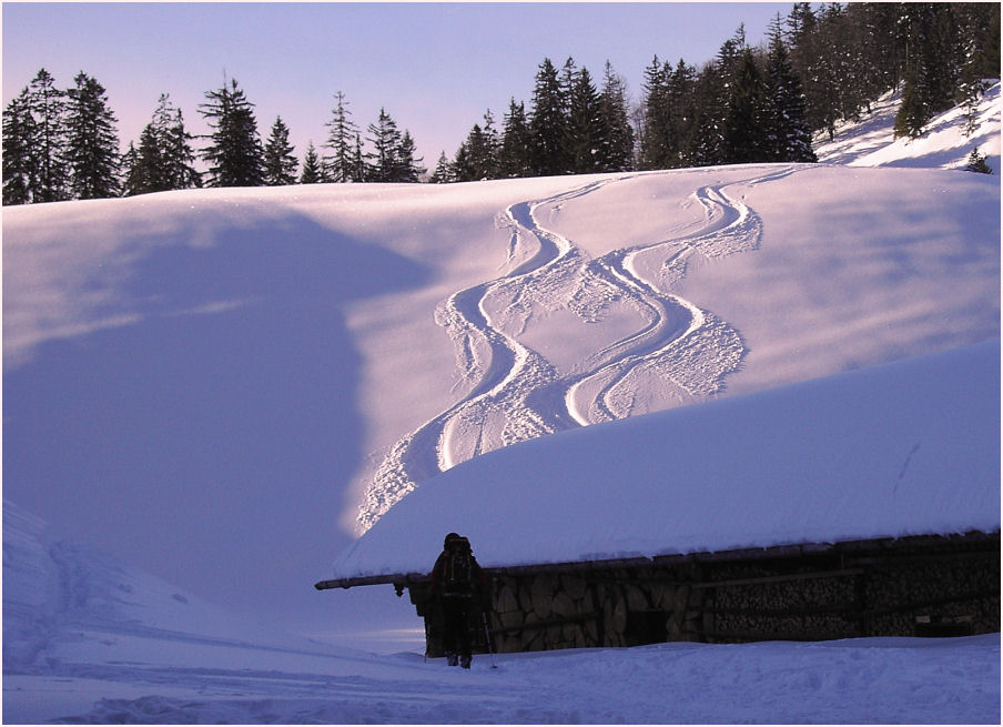 Spuren im Schnee