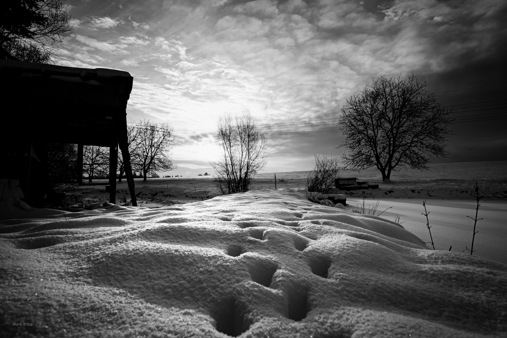 Spuren im Schnee