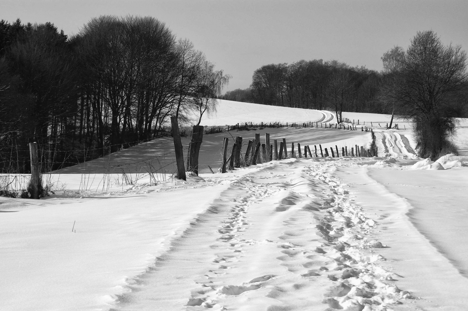 Spuren im Schnee