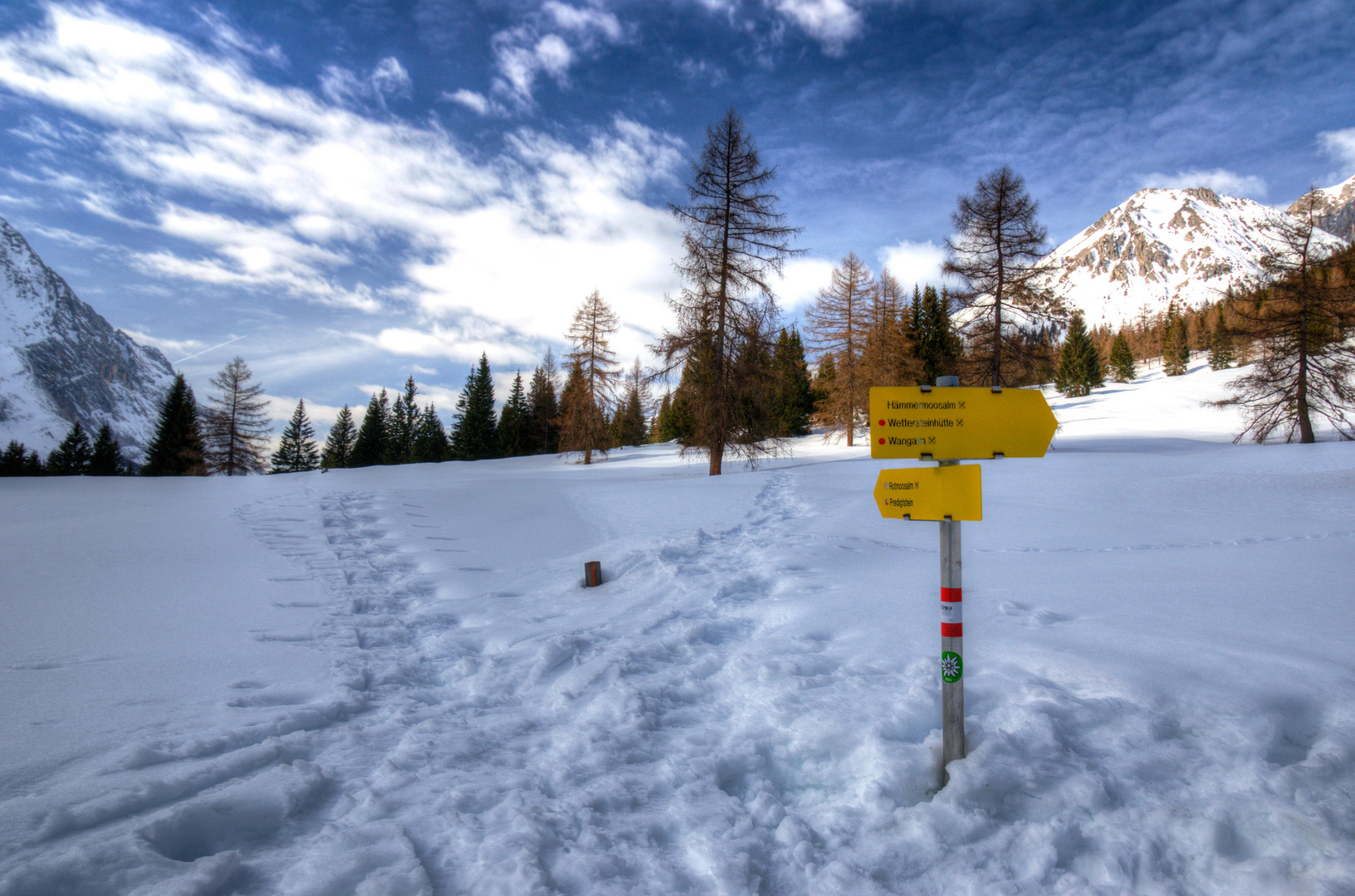 Spuren im Schnee