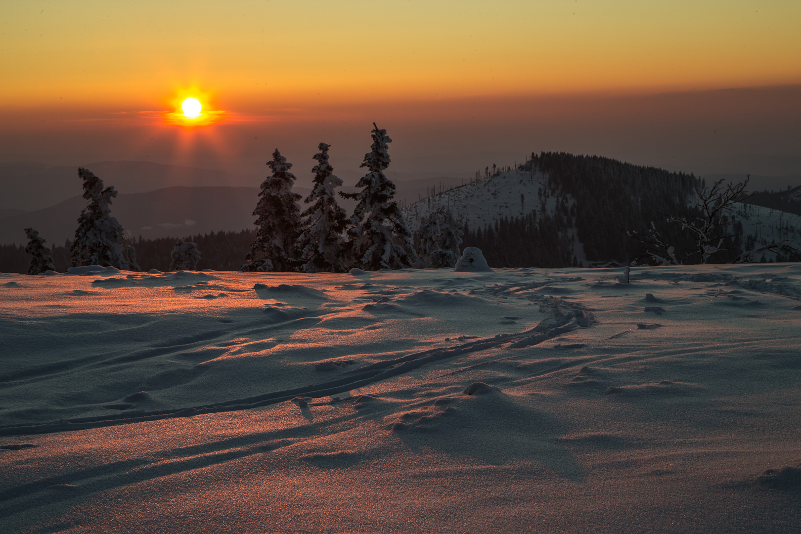 Spuren im Schnee