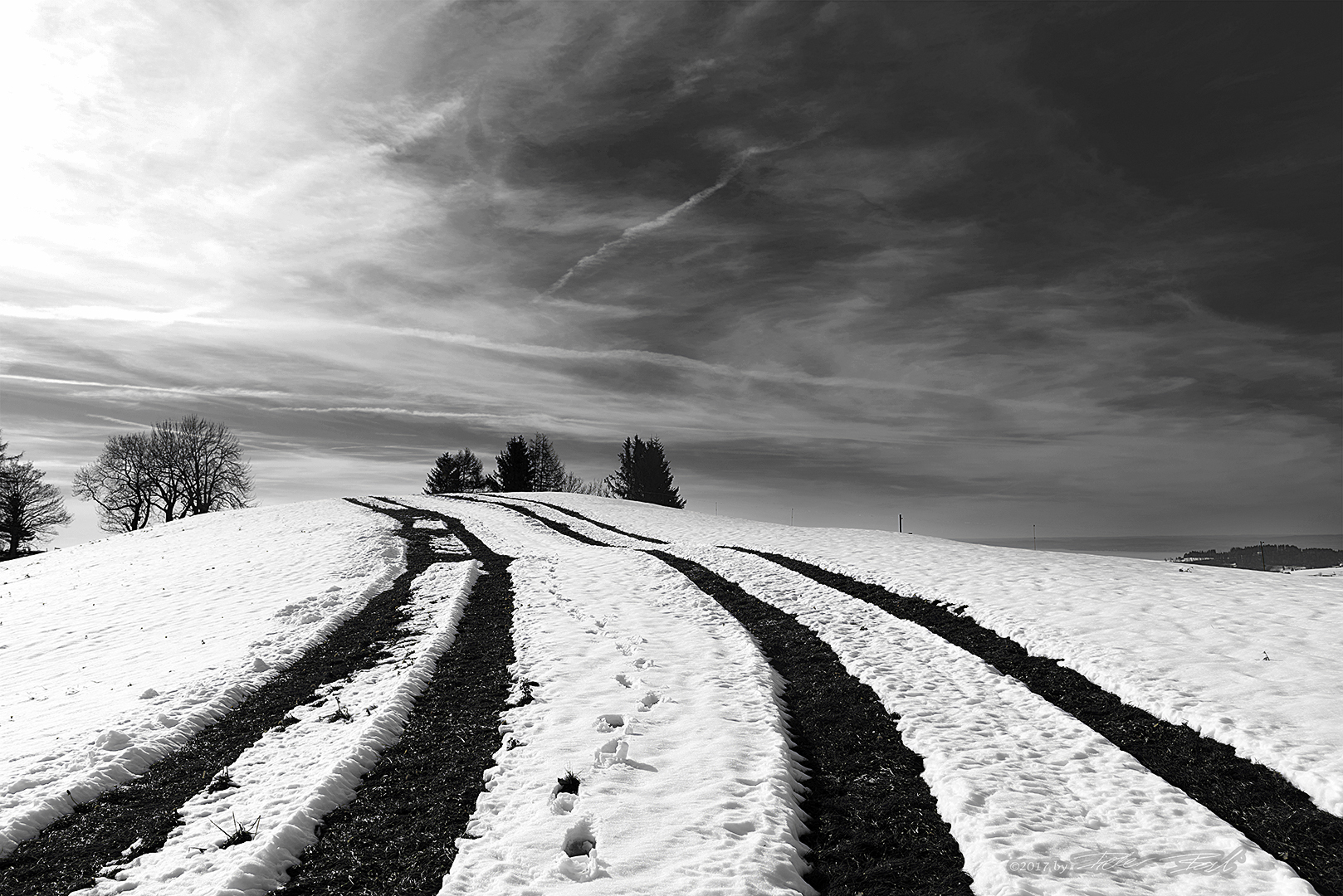 Spuren im Schnee