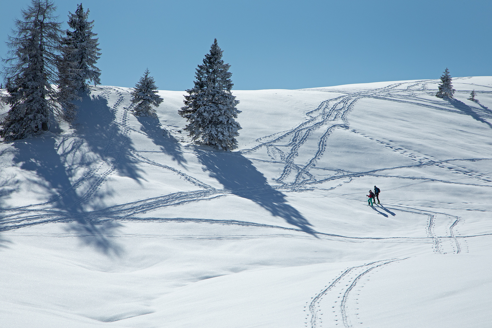 Spuren im Schnee