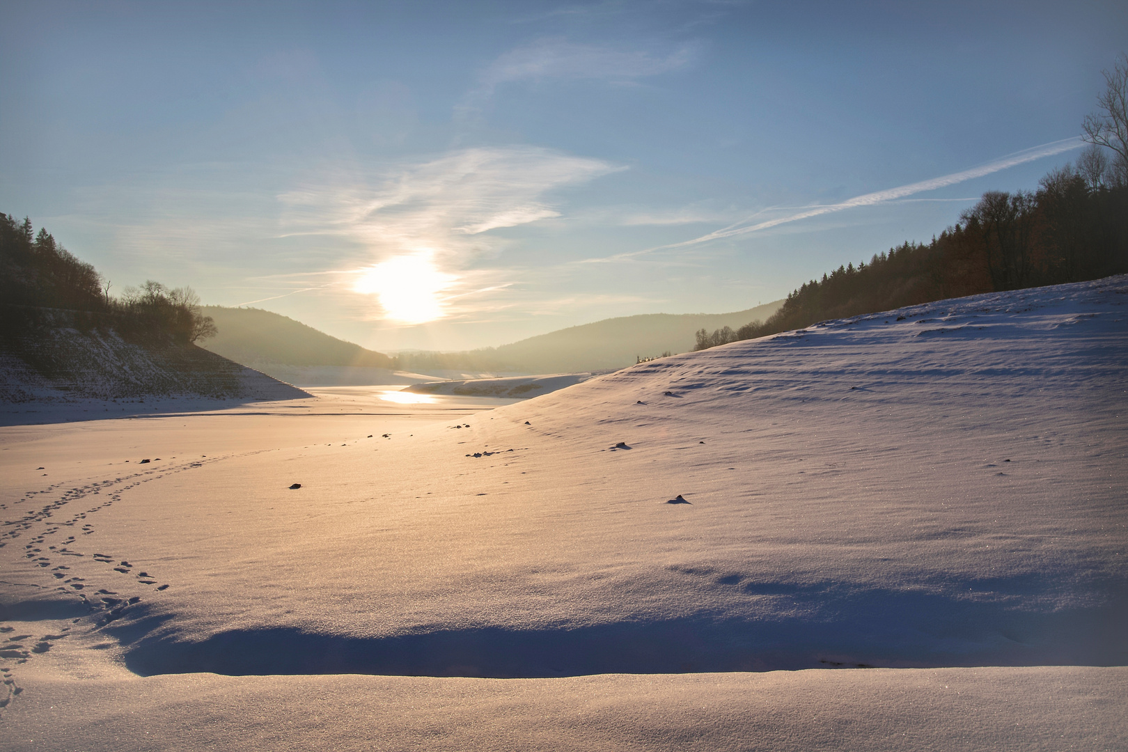 Spuren im Schnee