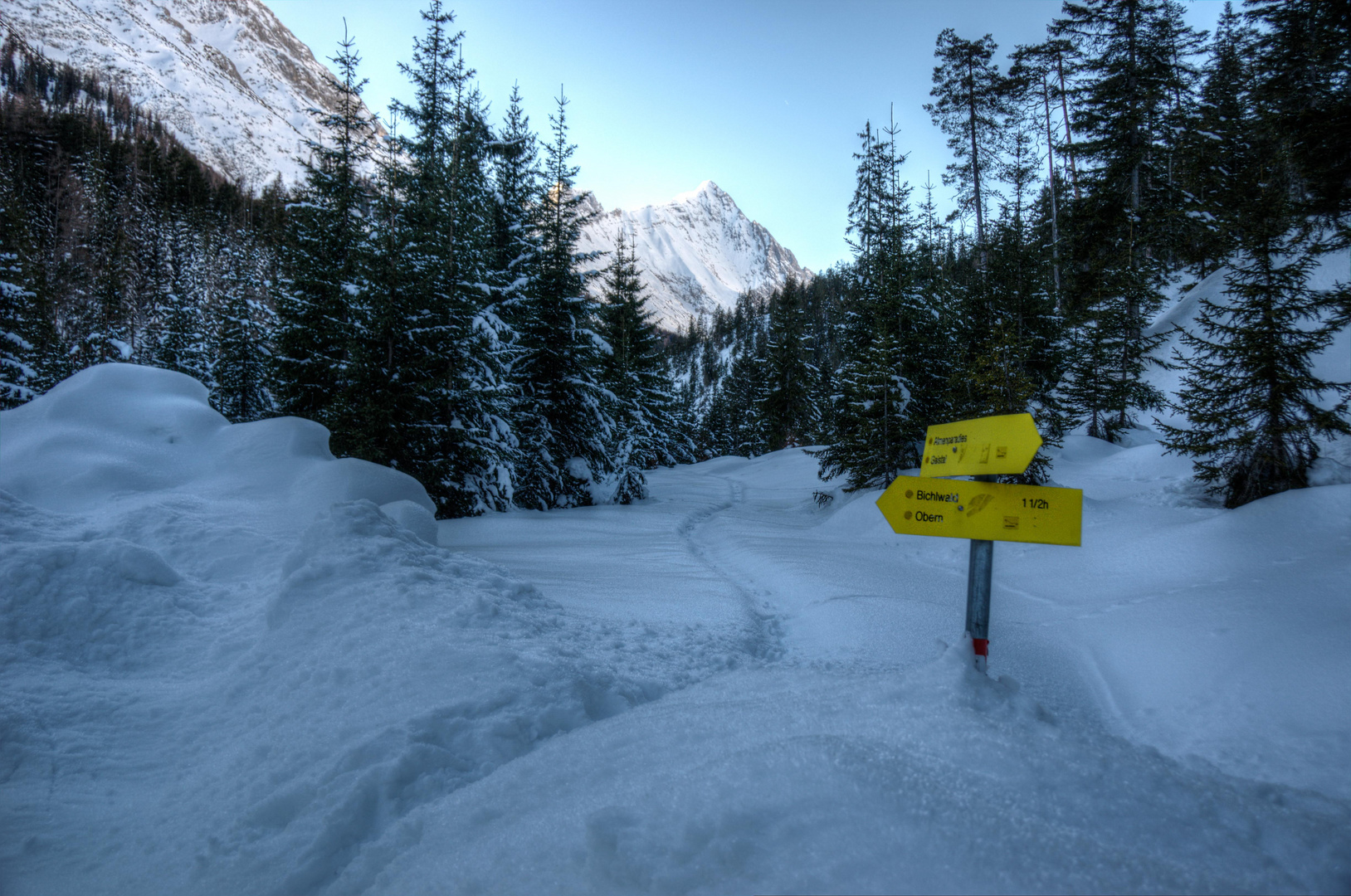 Spuren im Schnee