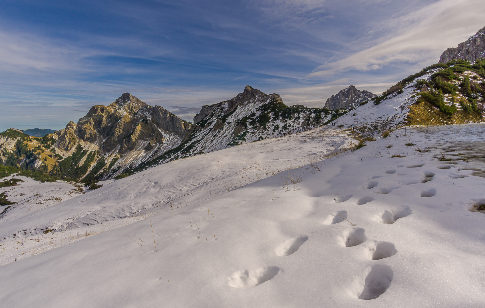 Spuren im Schnee