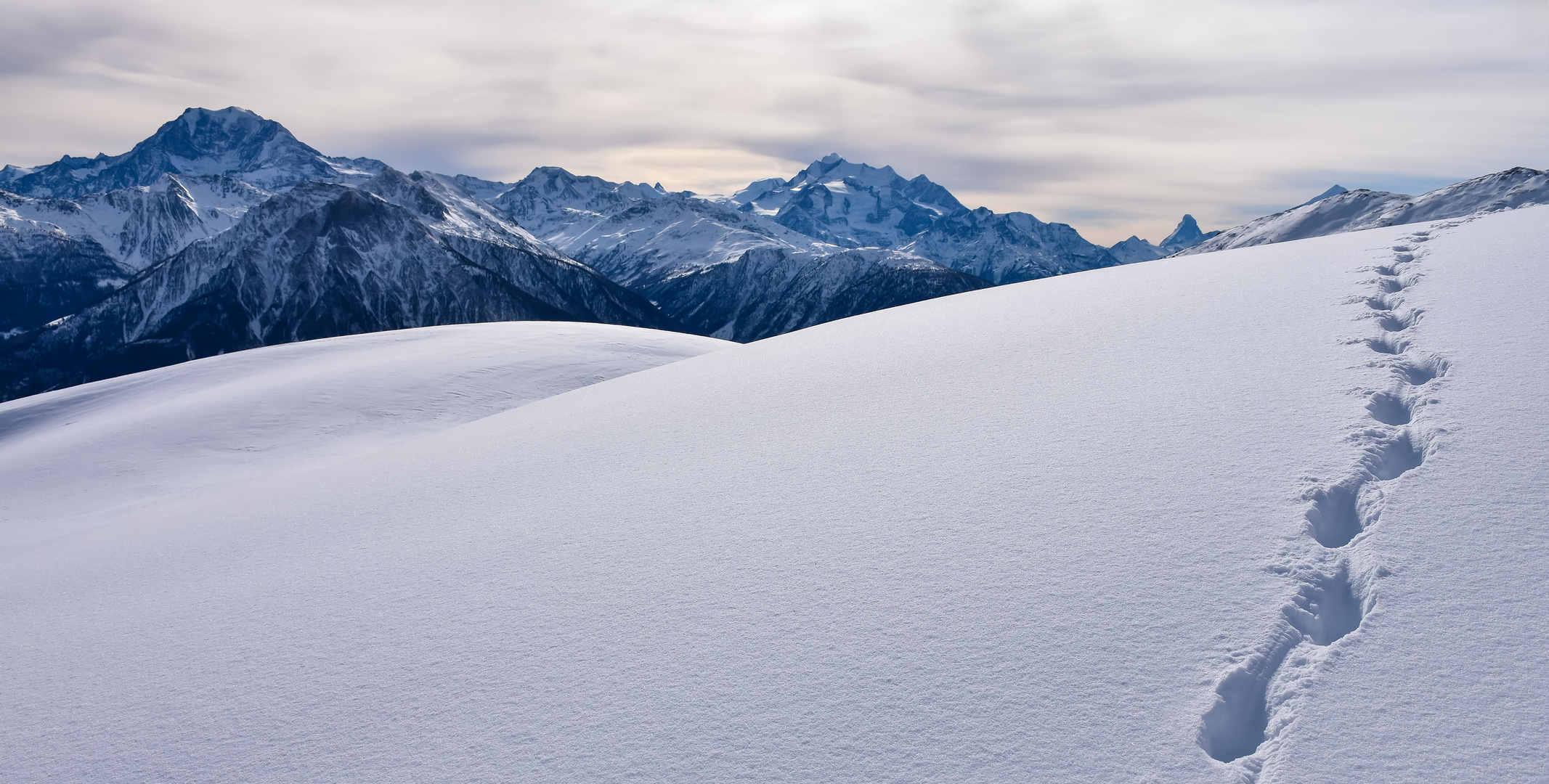 Spuren im Schnee