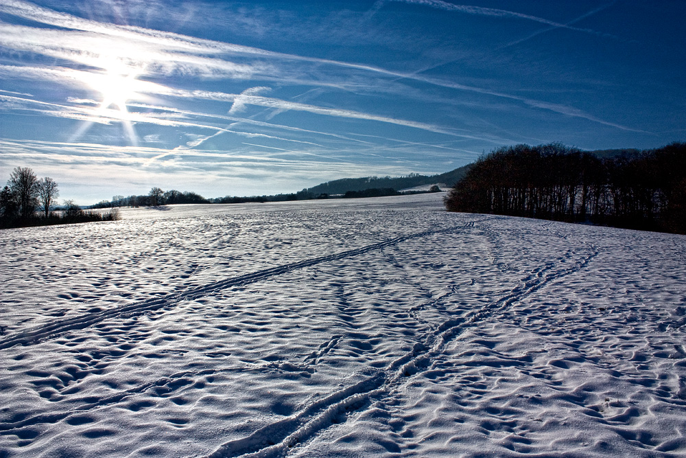 Spuren im Schnee