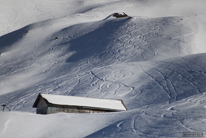 Spuren im Schnee