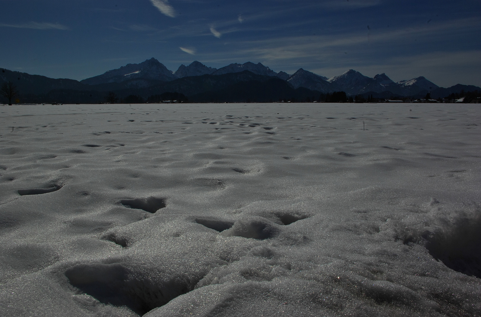 Spuren im Schnee