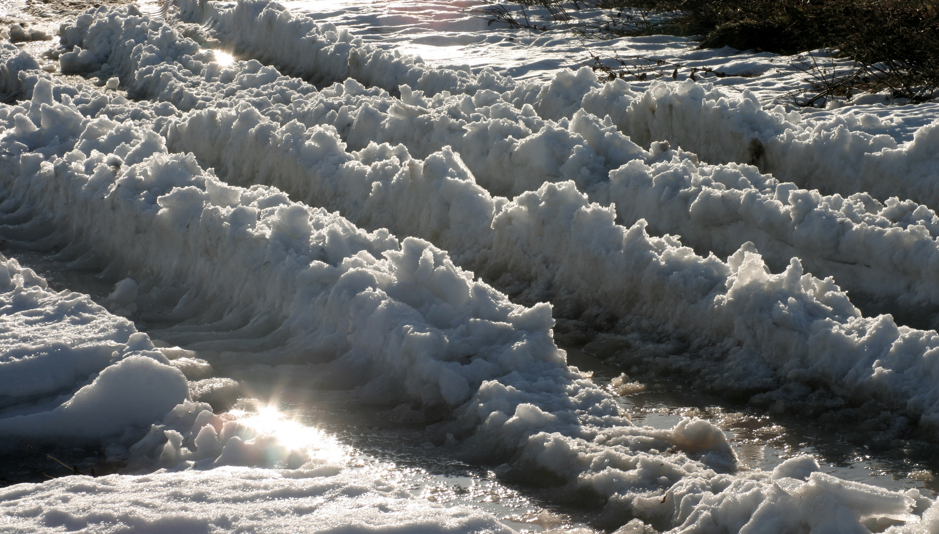 Spuren im Schnee