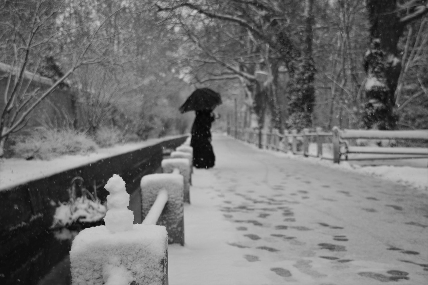 Spuren im Schnee