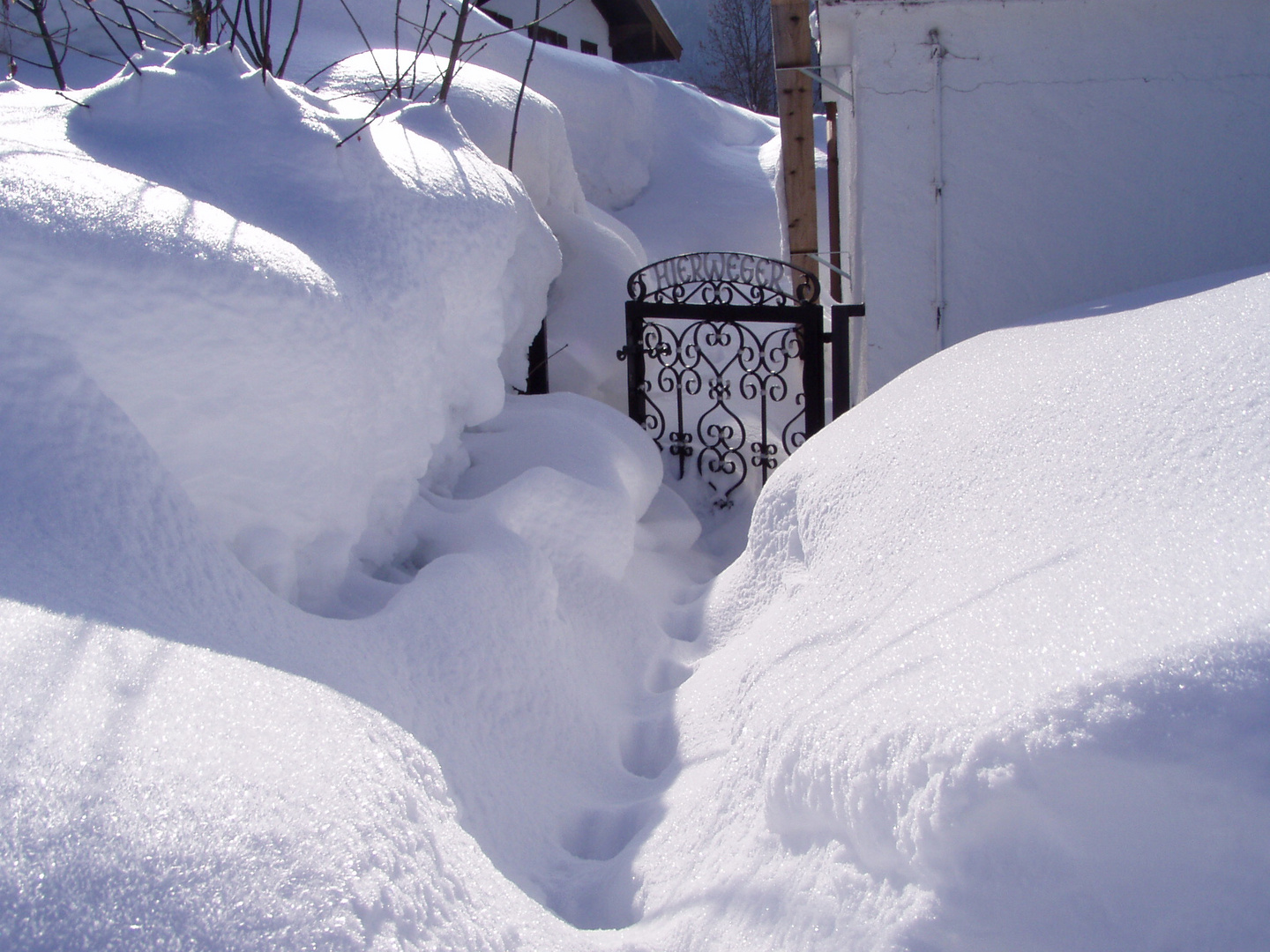 Spuren im Schnee