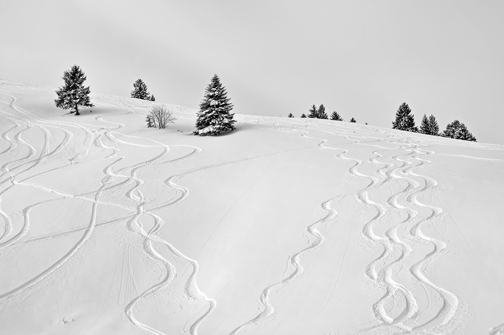 Spuren im Schnee