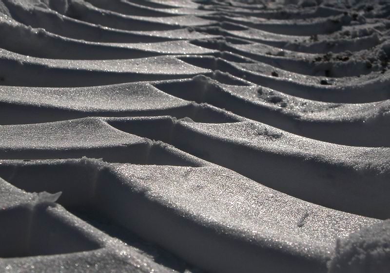 Spuren im Schnee