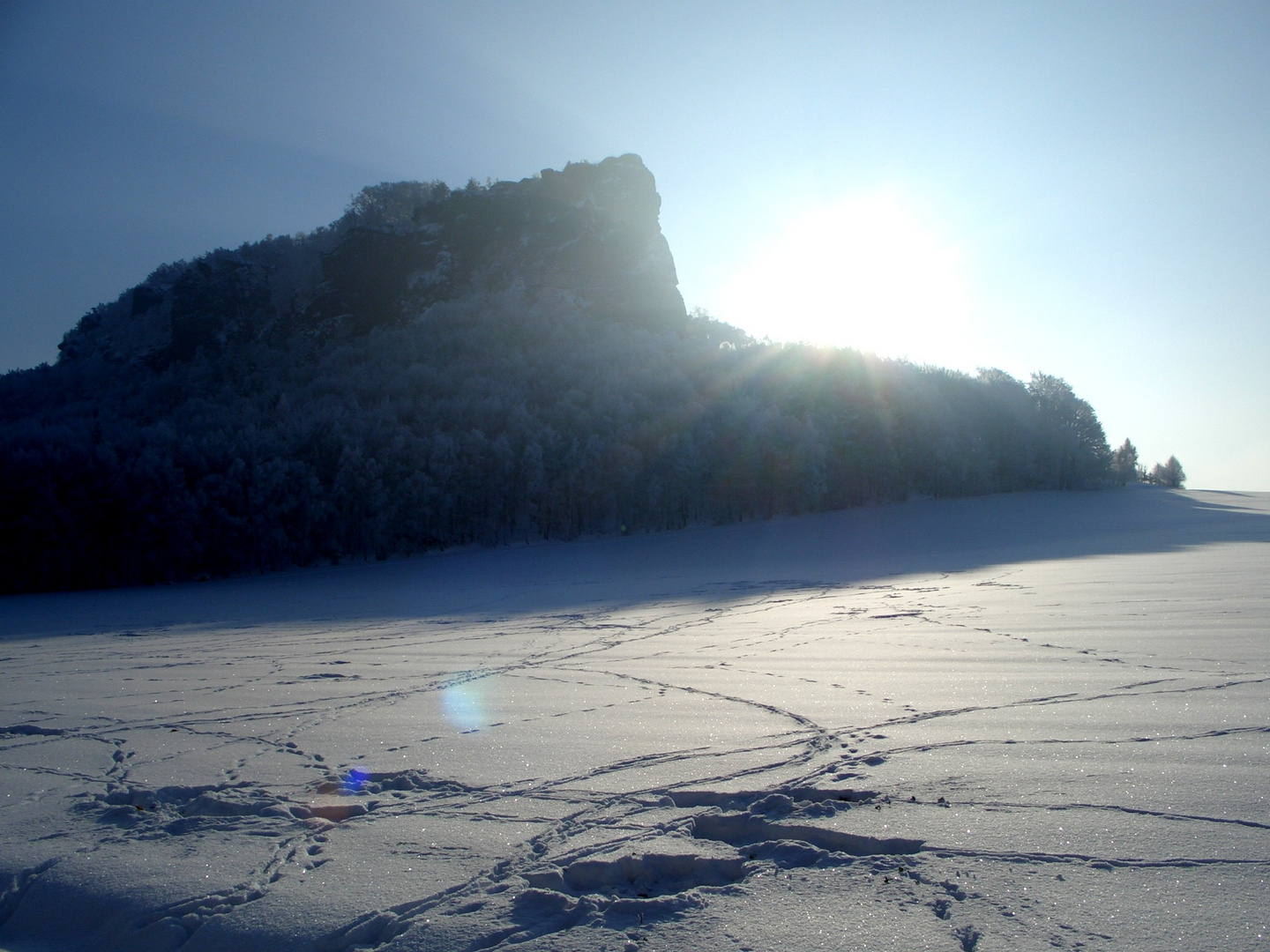 Spuren im Schnee