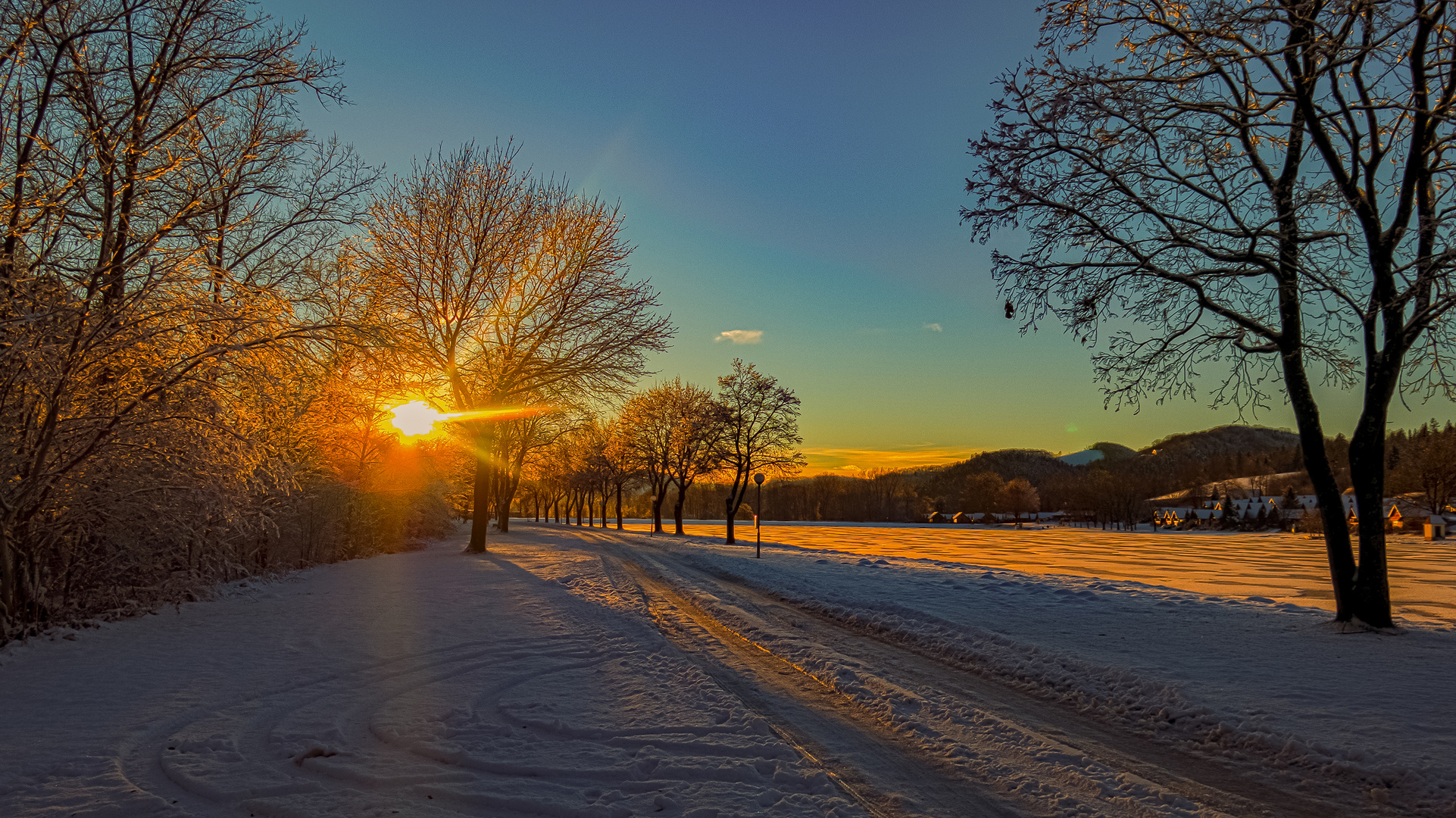 Spuren im Schnee