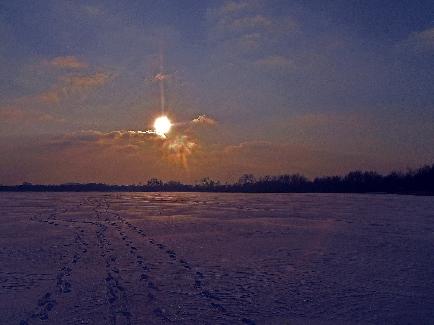 Spuren im Schnee