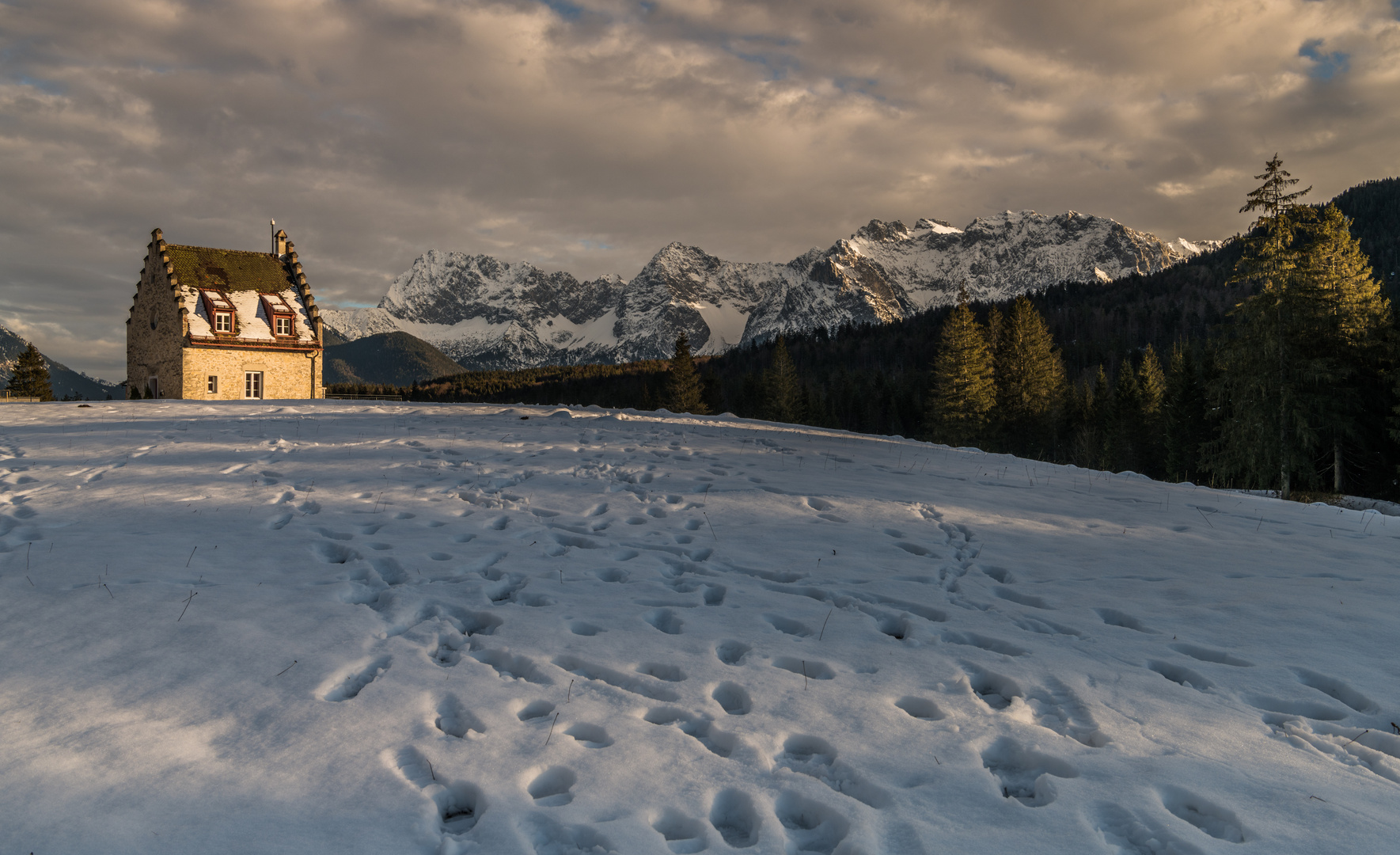 Spuren im Schnee