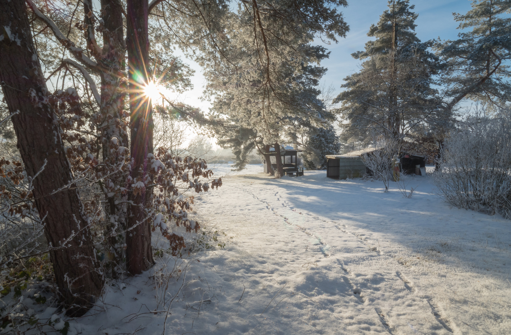 Spuren im Schnee