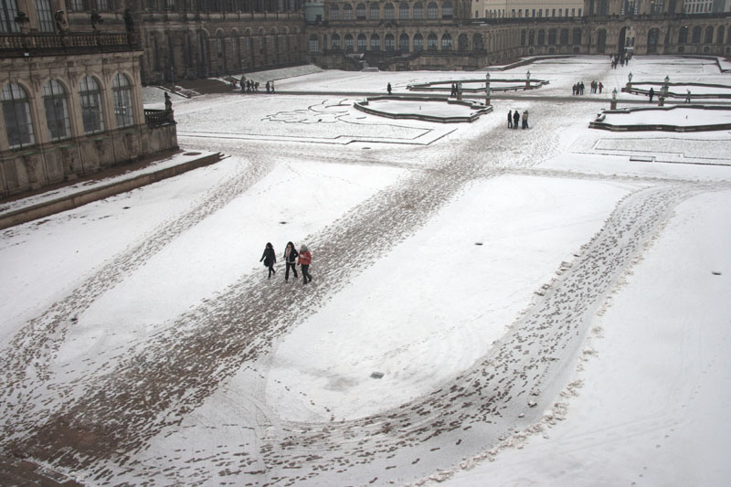 Spuren im Schnee