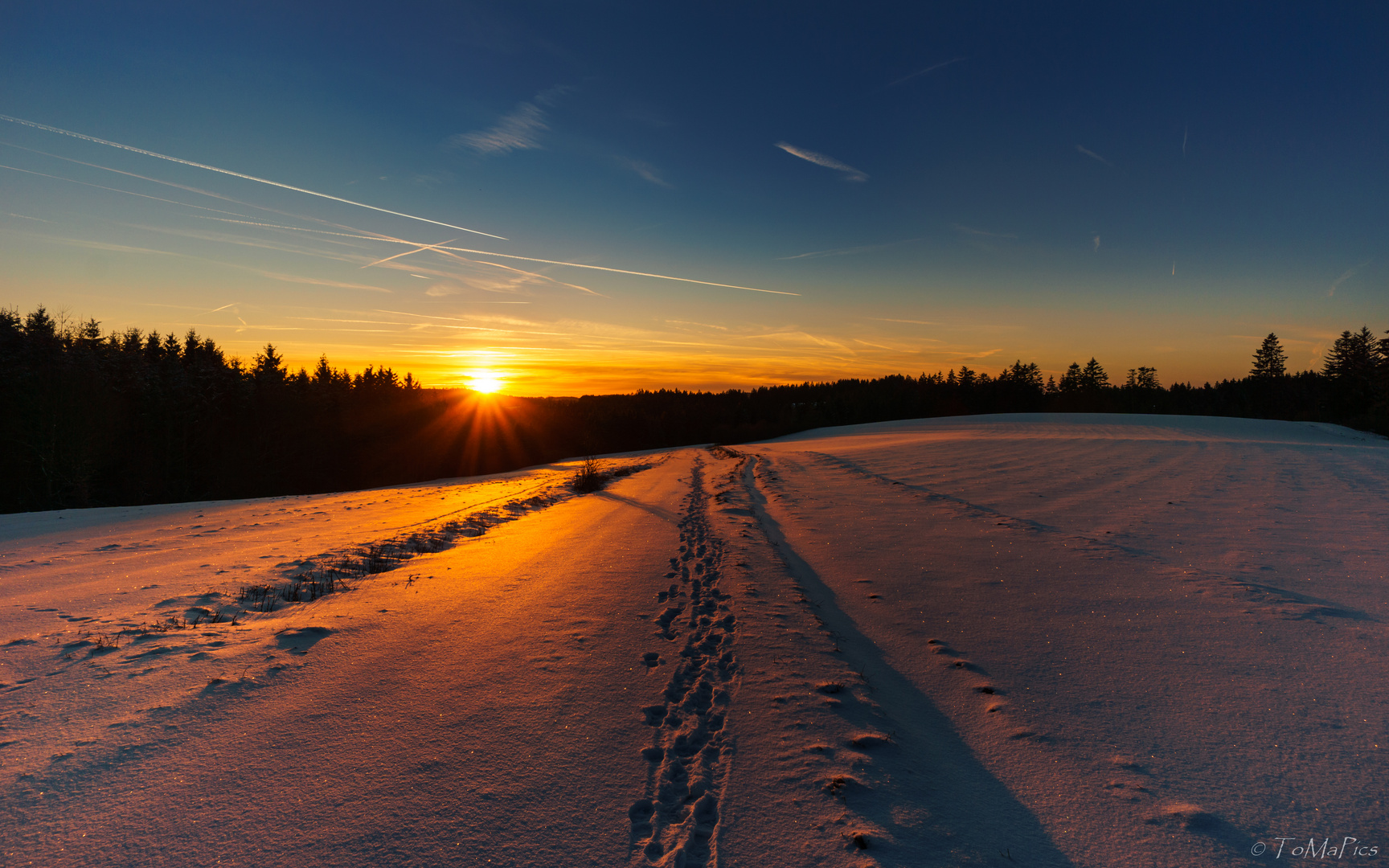 Spuren im Schnee