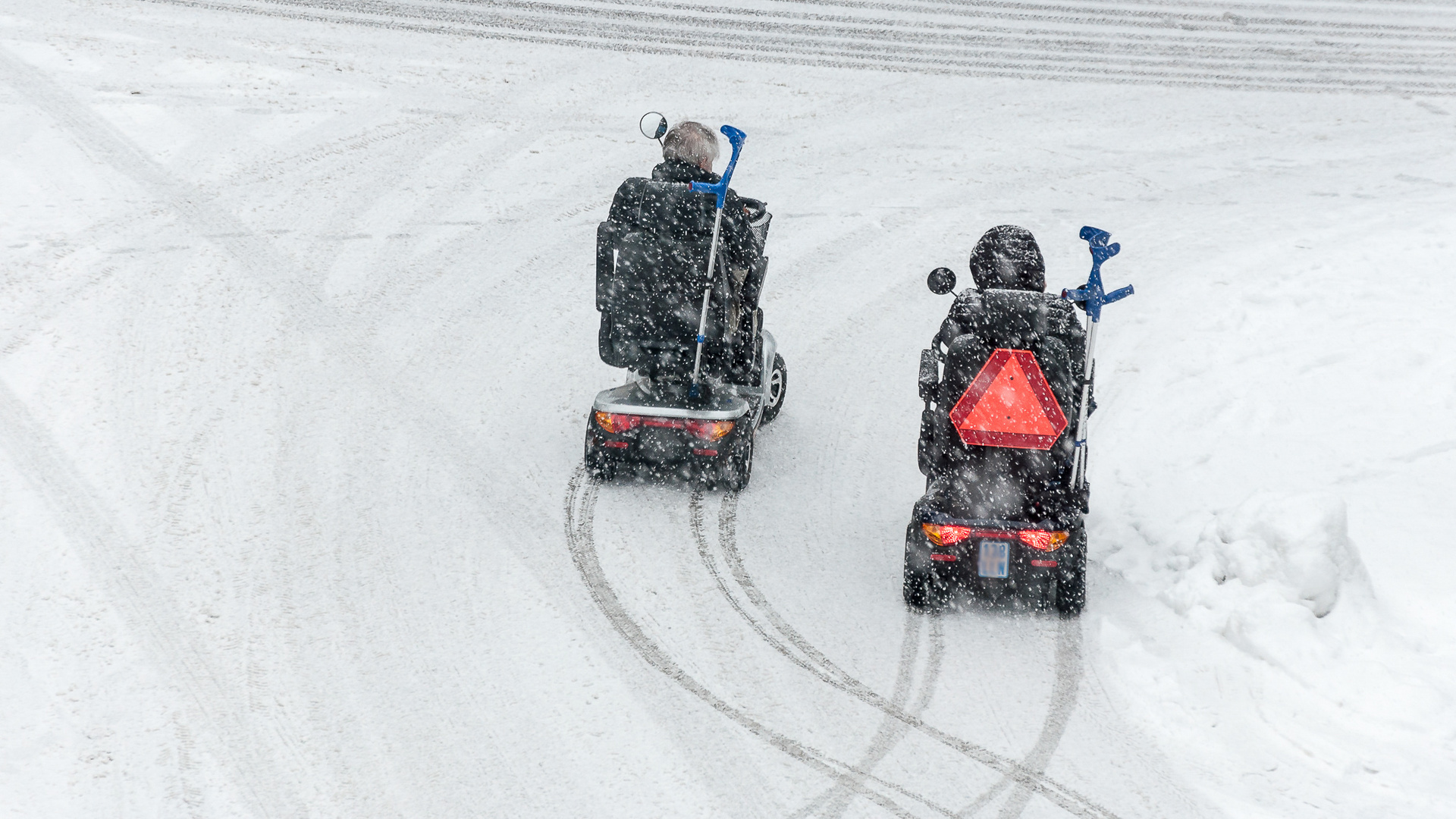 Spuren im Schnee