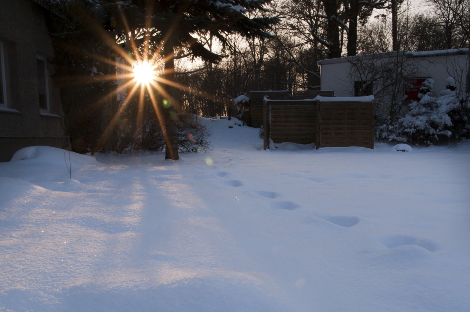 Spuren im Schnee