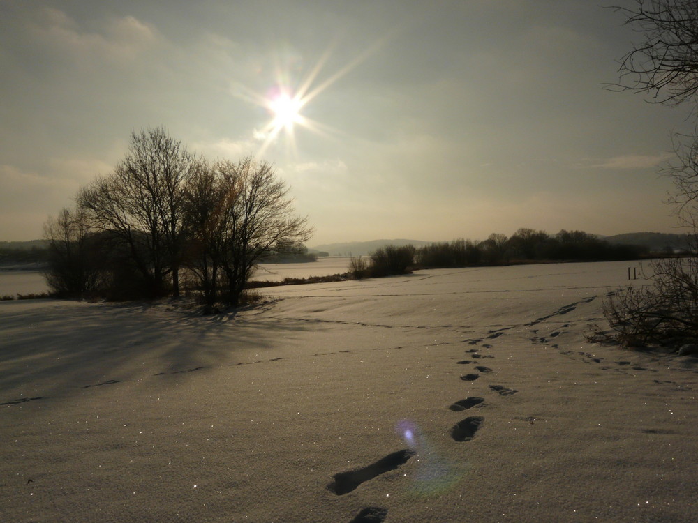 Spuren im Schnee