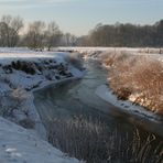 Spuren im Schnee im ...