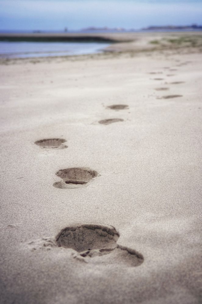 Spuren im tiefen Sand