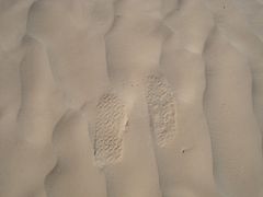 Spuren in Sand