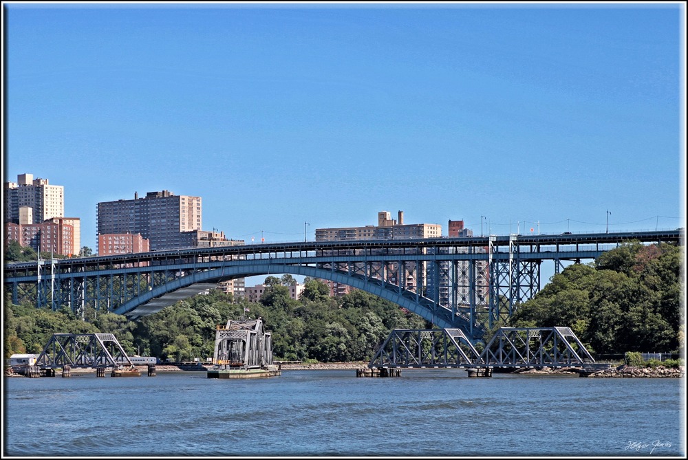 Spuyten Duyvil Bridge vor Henry Hudson Bridge New York