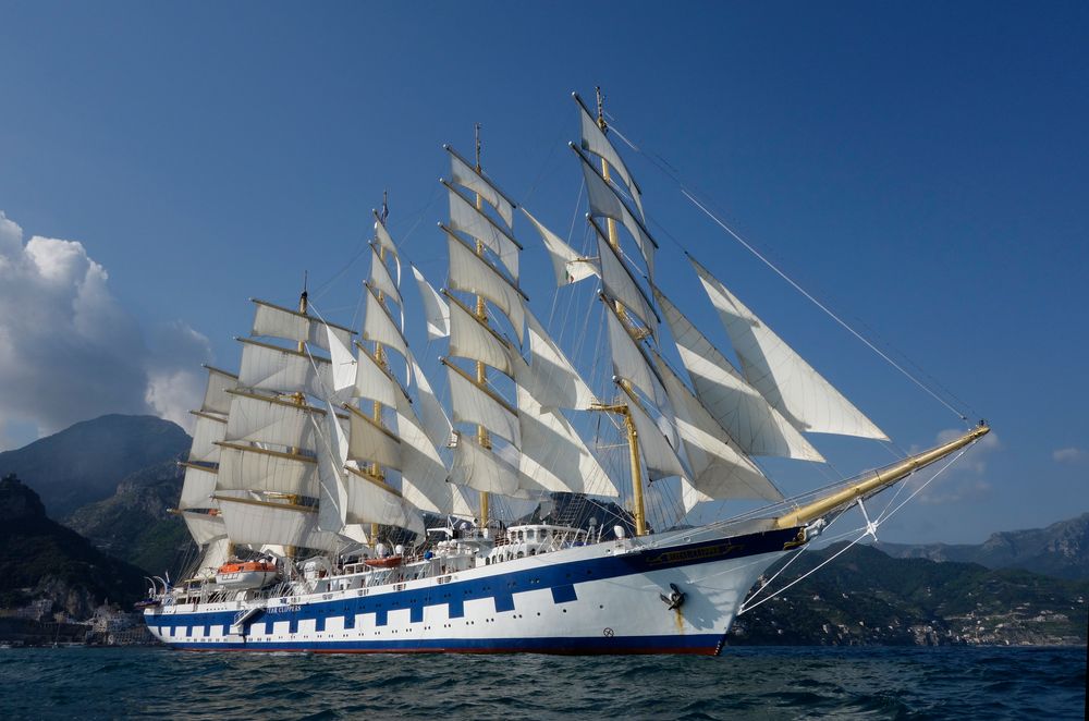 SPV Royal Clipper vor Amalfi