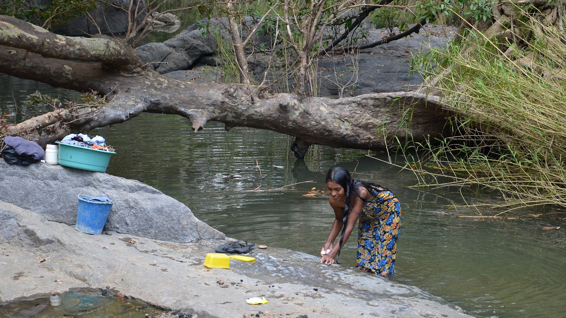 Sri Lanka - Die Wäsche waschen