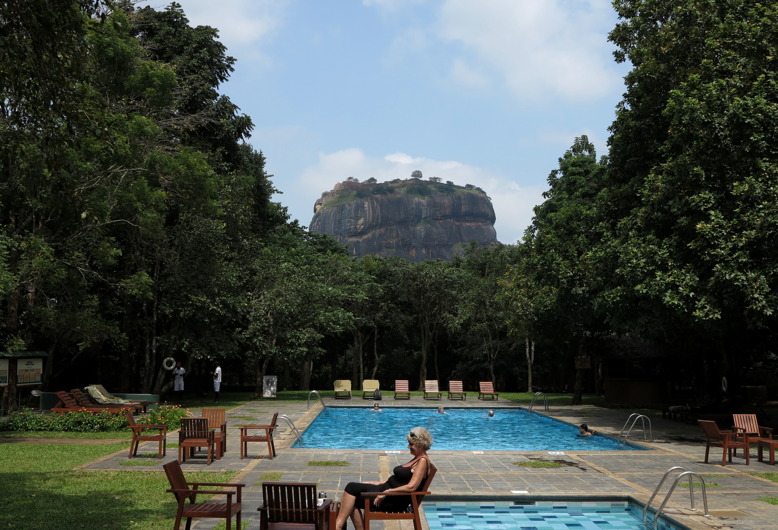 SRI LANKA - Klasse Sigiriya Hotel Blick