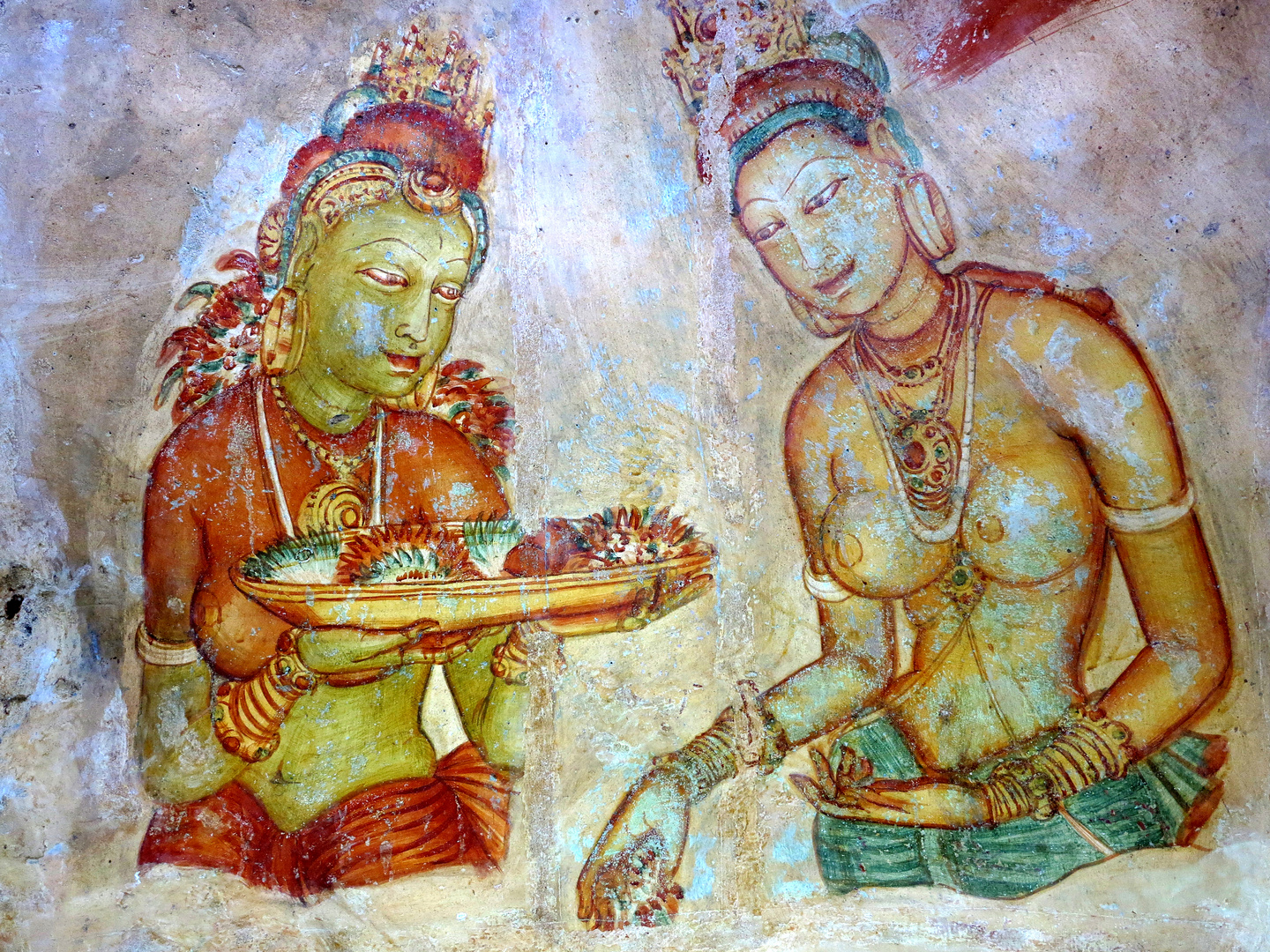 SRI LANKA - Sigiriya Damen sind 1500 Jahre alt